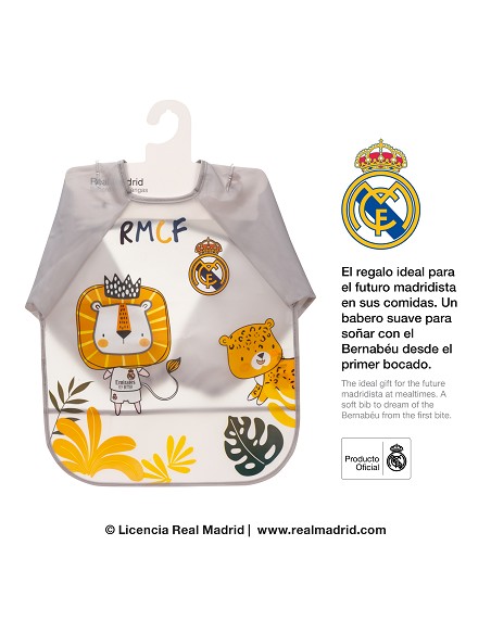 Babero Mangas Real Madrid Gris