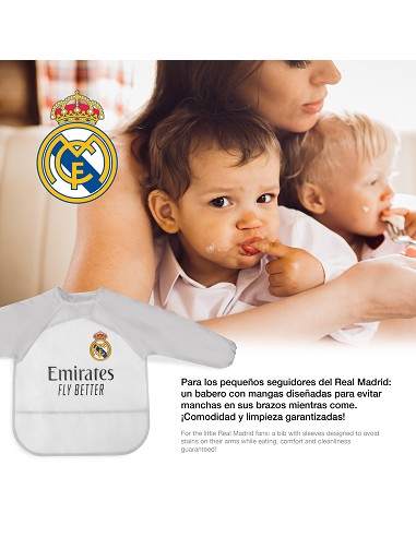 Babero Mangas Equipacion Rm Gris