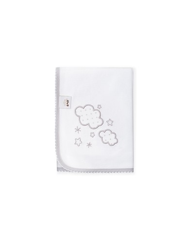 Embroidered Gauze - 100% Cotton - Mod. Nubes