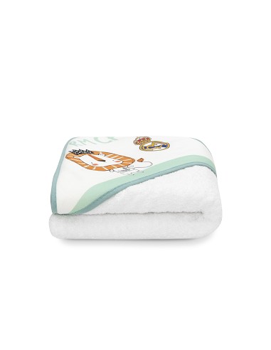 Capa de Baño 1X1 Real Madrid Leon Escudo Bco/Verde
