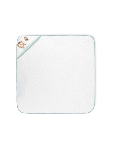 Capa de Baño 1X1 Real Madrid Leon Escudo Bco/Verde