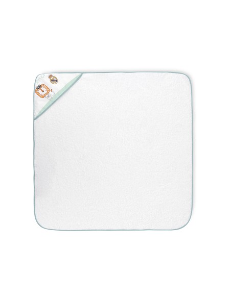 Capa de Baño 1X1 Real Madrid Leon Escudo Bco/Verde