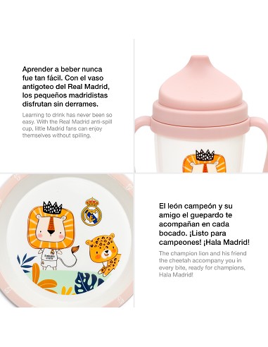 Set Vajilla 5 Pcs Real Madrid Rosa