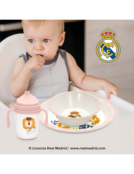 Set Vajilla 5 Pcs Real Madrid Rosa