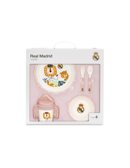 Set Vajilla 5 Pcs Real Madrid Rosa