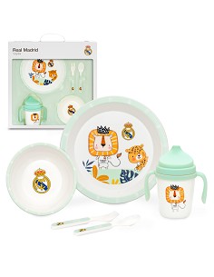 Set Vajilla 5 Pcs Real Madrid Verde