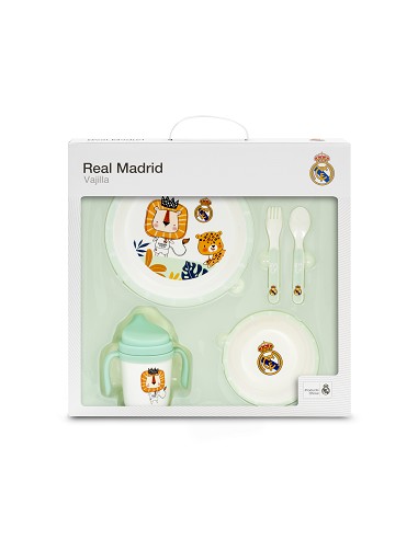 Set Vajilla 5 Pcs Real Madrid Verde