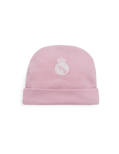 Set Regalo 5 Pcs 100% Alg  T 0-6 m Mod Real Madrid Rosa