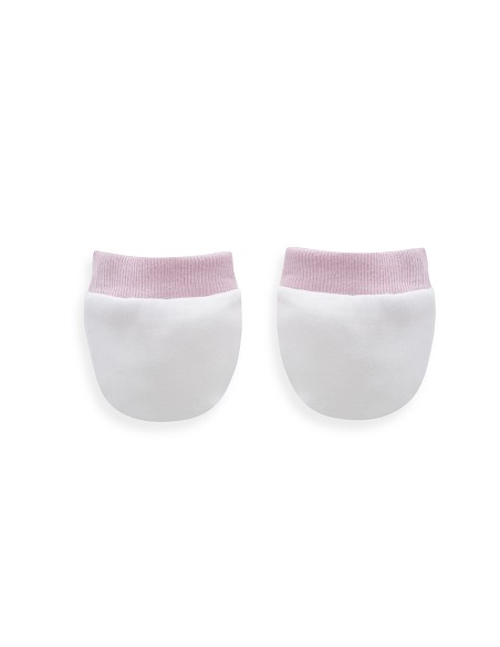 Set Regalo 5 Pcs 100% Alg  T 0-6 m Mod Real Madrid Rosa