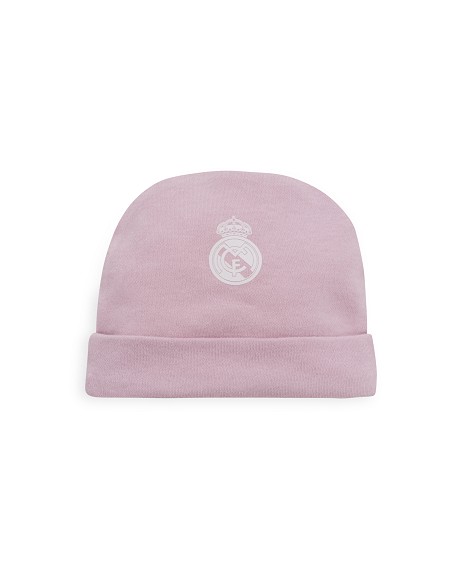 Set Regalo 5 Pcs 100% Alg  T 0-6 m Mod Real Madrid Rosa