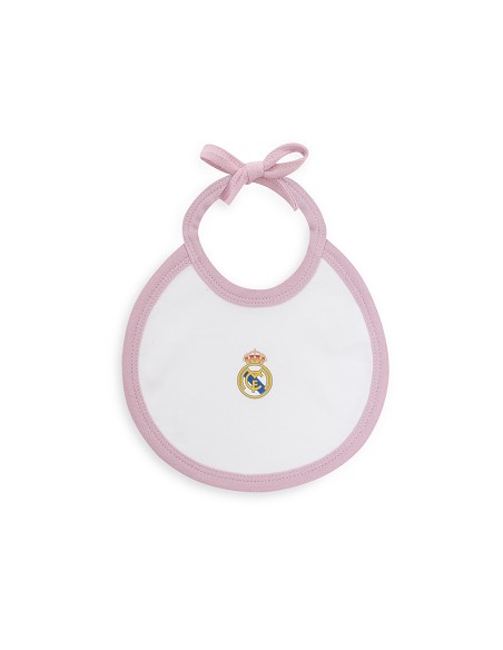 Set Regalo 5 Pcs 100% Alg  T 0-6 m Mod Real Madrid Rosa