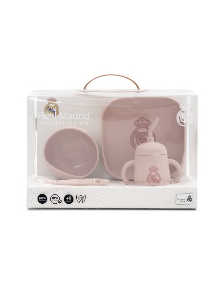 Set Vajilla 4 Pcs de Silicona Mod Mockup Rosa