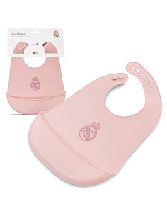 Babero Impermeable de Silicona Rosa