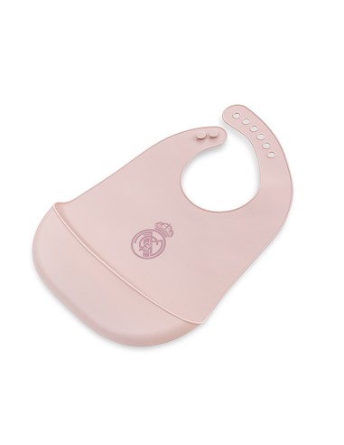 Babero Impermeable de Silicona Rosa
