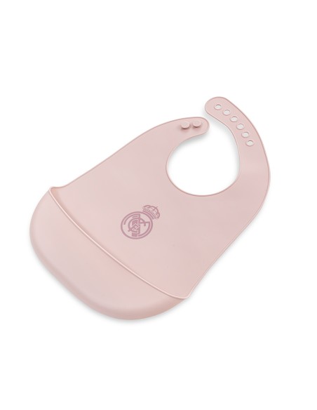 Babero Impermeable de Silicona Rosa