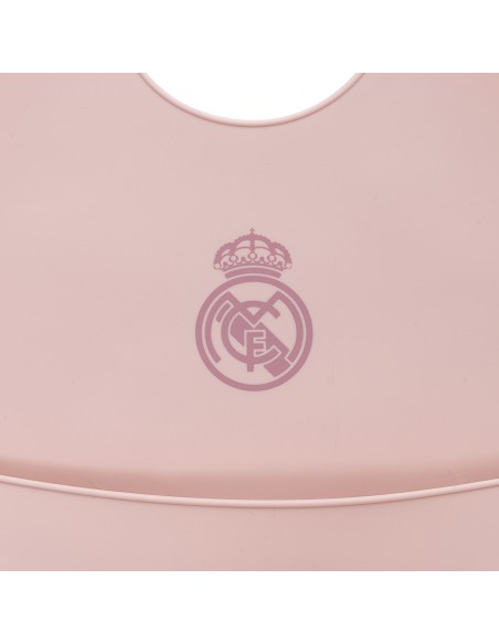 Babero Impermeable de Silicona Rosa