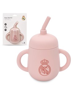 Vaso Antigoteo + Pajita de Silicona Rosa