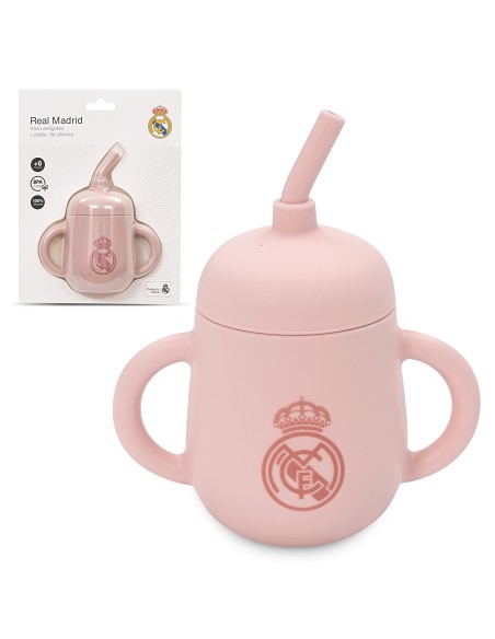 Vaso Antigoteo + Pajita de Silicona Rosa