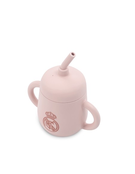 Vaso Antigoteo + Pajita de Silicona Rosa