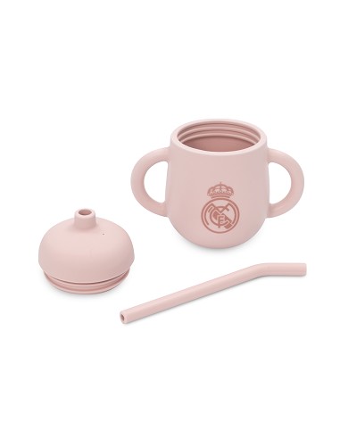 Vaso Antigoteo + Pajita de Silicona Rosa