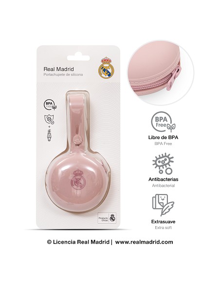 Portachupete de Silicona Rosa