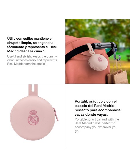 Portachupete de Silicona Rosa