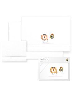 Triptico Coche Real Madrid Leon Escudo Bco/Gris