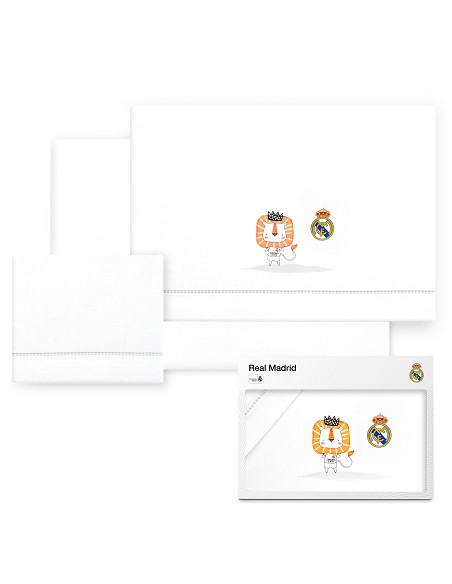 Triptico Coche Real Madrid Leon Escudo Bco/Gris