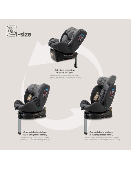 Silla de Coche Mod Sella Gris