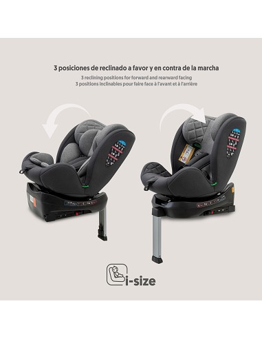 Silla de Coche Mod Sella Gris