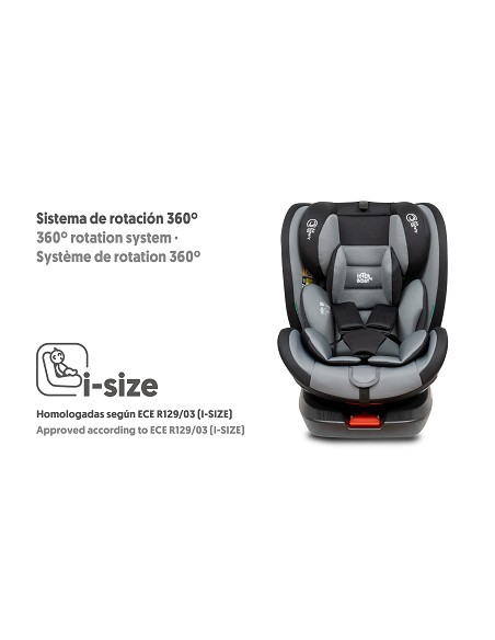 Silla Coche Modelo Aruna Gris