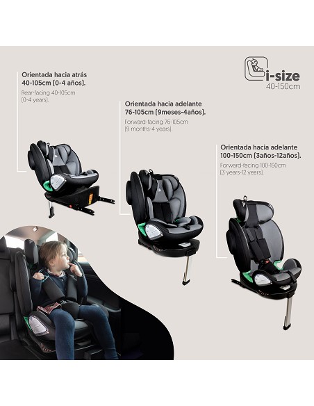 Silla de Coche Modelo Pax Gris
