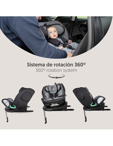 Silla de Coche Modelo Pax Gris