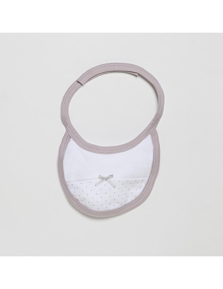 Set Regalo 4 Pcs 100% Alg  T 0-6 M(Gorro-Peucos-Manoplas-Babero) Beig