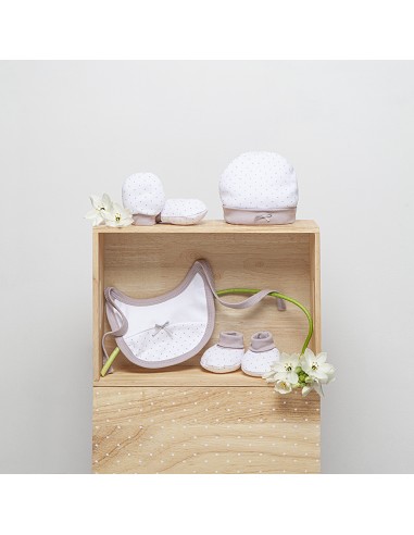 Set Regalo 4 Pcs 100% Alg  T 0-6...