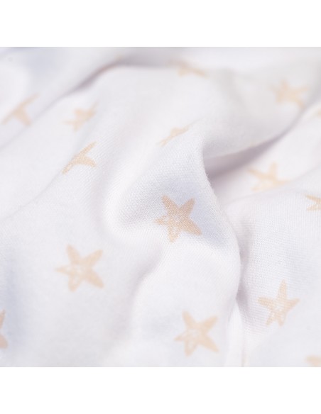 Set Regalo 5 Pcs 100% Alg  T 0-6 m Mod Estrellas Rosa