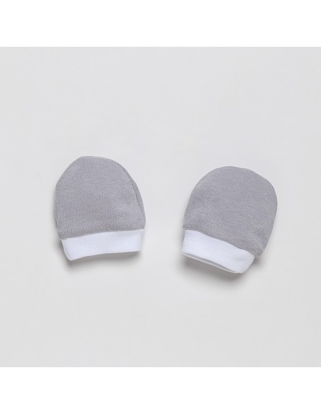 Set Regalo 5 Pcs 100% Alg  T 0-6 m Mod Estrellas Gris