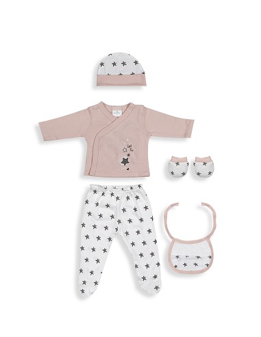 Set Regalo 5 Pzs 100% Algo Talla 0-6 Mod. Love...