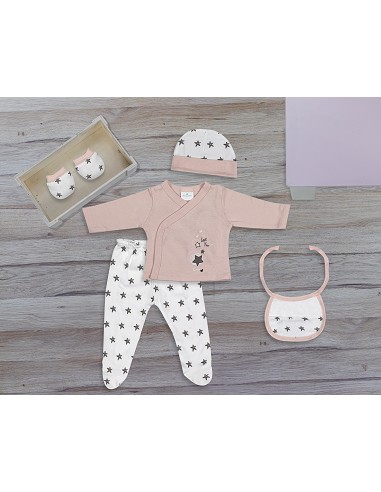 Set Regalo 5 Pzs 100% Algo Talla 0-6 Mod. Love...