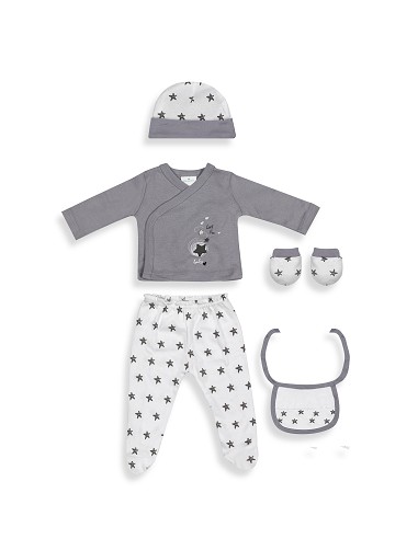 Set Regalo 5 Pzs 100% Algo Talla 0-6 Mod. Love...