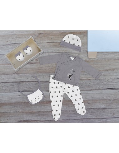 Set Regalo 5 Pzs 100% Algo Talla 0-6 Mod. Love...