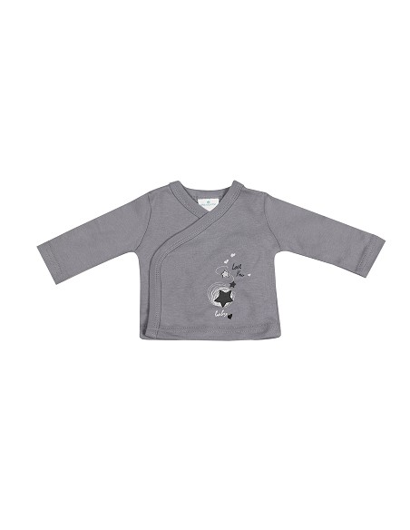 Set Regalo 5 Pzs 100% Algo Talla 0-6 Mod. Love You Gris