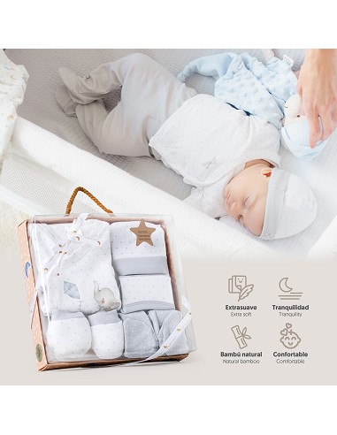 Set Regalo 5 Pcs 100% Alg  T 0-6 m Mod...