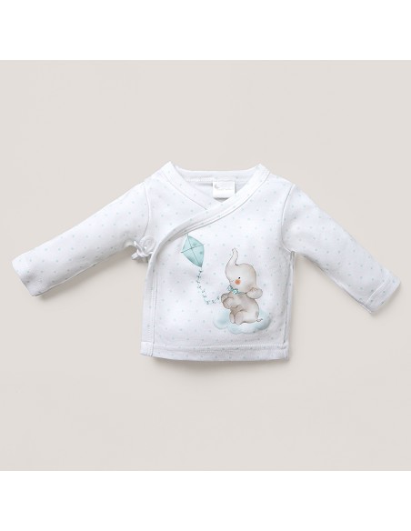 Set Regalo 5 Pcs 100% Alg  T 0-6 m Mod Elefantito Menta