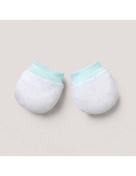 Set Regalo 5 Pcs 100% Alg  T 0-6 m Mod Elefantito Menta