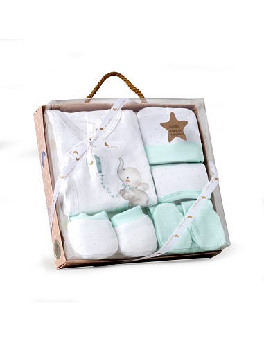 Set Regalo 5 Pcs 100% Alg  T 0-6 m Mod...