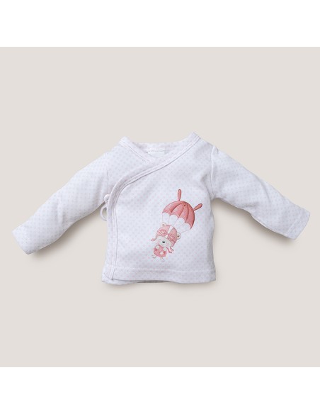 Set Regalo 5 Pcs 100% Alg  T 0-6 m Mod Paracaidas Rosa