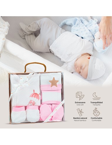 Set Regalo 5 Pcs 100% Alg  T 0-6 m Mod...