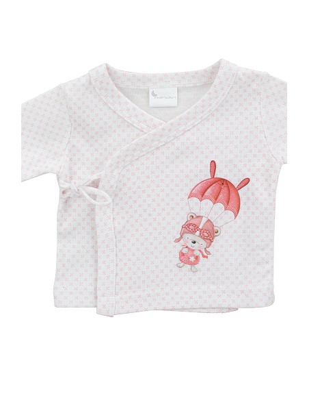 Set Regalo 5 Pcs 100% Alg  T 0-6 m Mod Paracaidas Rosa