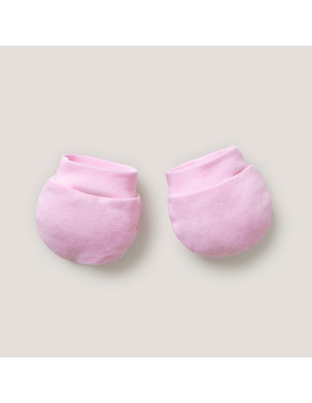 Set Regalo 5 Pcs 100% Alg  T 0-6 m Mod I Love Mama-Papa Rosa